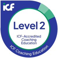 ICF認定Level 2プログラムのマーク(ICF-Accredited Coaching Education Level 2)