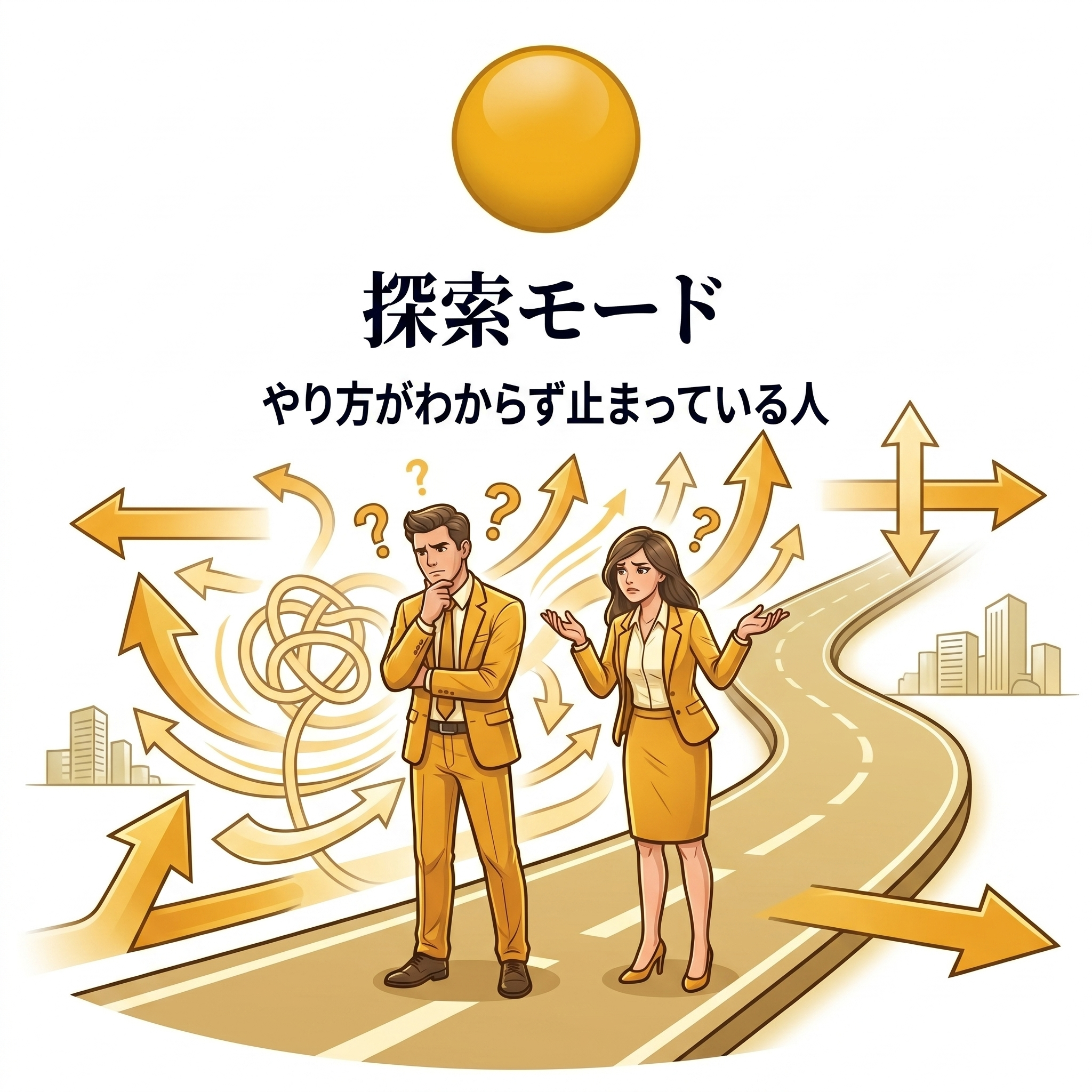 探索モード:やり方がわからず止まっている人